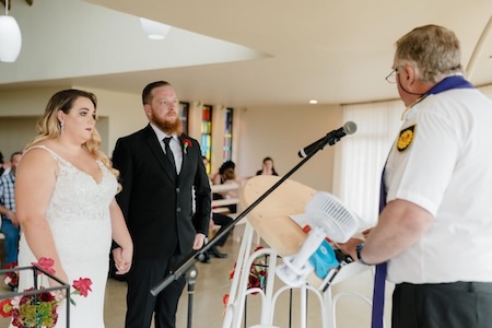 Wedding ceremony by Dr. Gerrit Rademeyer in Jan Kempdorp