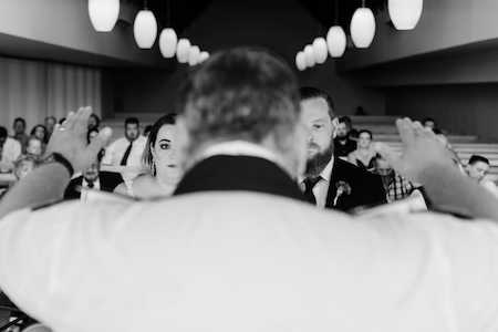 Wedding ceremony by Dr. Gerrit Rademeyer in Jan Kempdorp