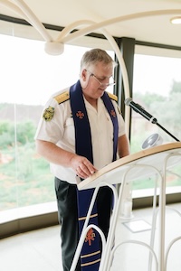 Wedding ceremony by Dr. Gerrit Rademeyer in Jan Kempdorp